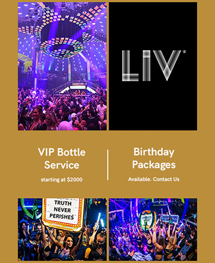 Miami Night Club Party Package